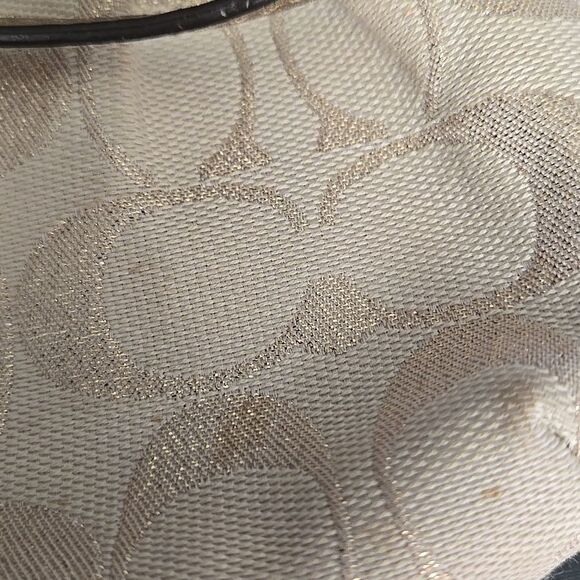 Coach Gold Wristlet Clutch Wallet Carryall Designer Womens Fancy Y2k Fun Trip - Picture 9 of 16